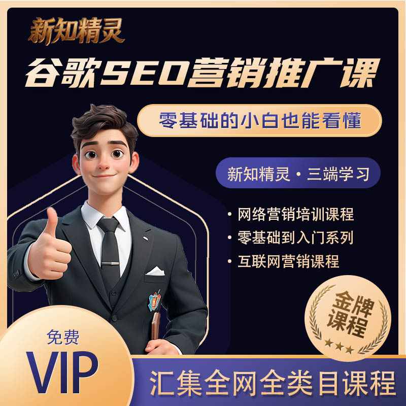 谷歌SEO营销推广课，零基础的小白也能看懂