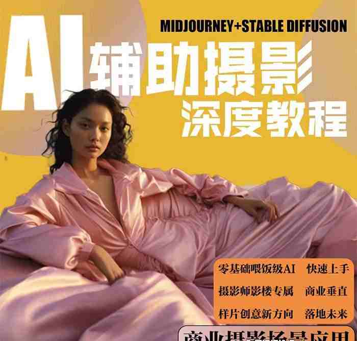 AI辅助摄影人工智能商业应用摄影课程(37节课)