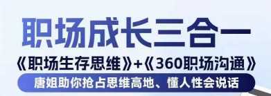 职场 生存思维+360职场沟通，助你抢占思维高地，懂人性会说话